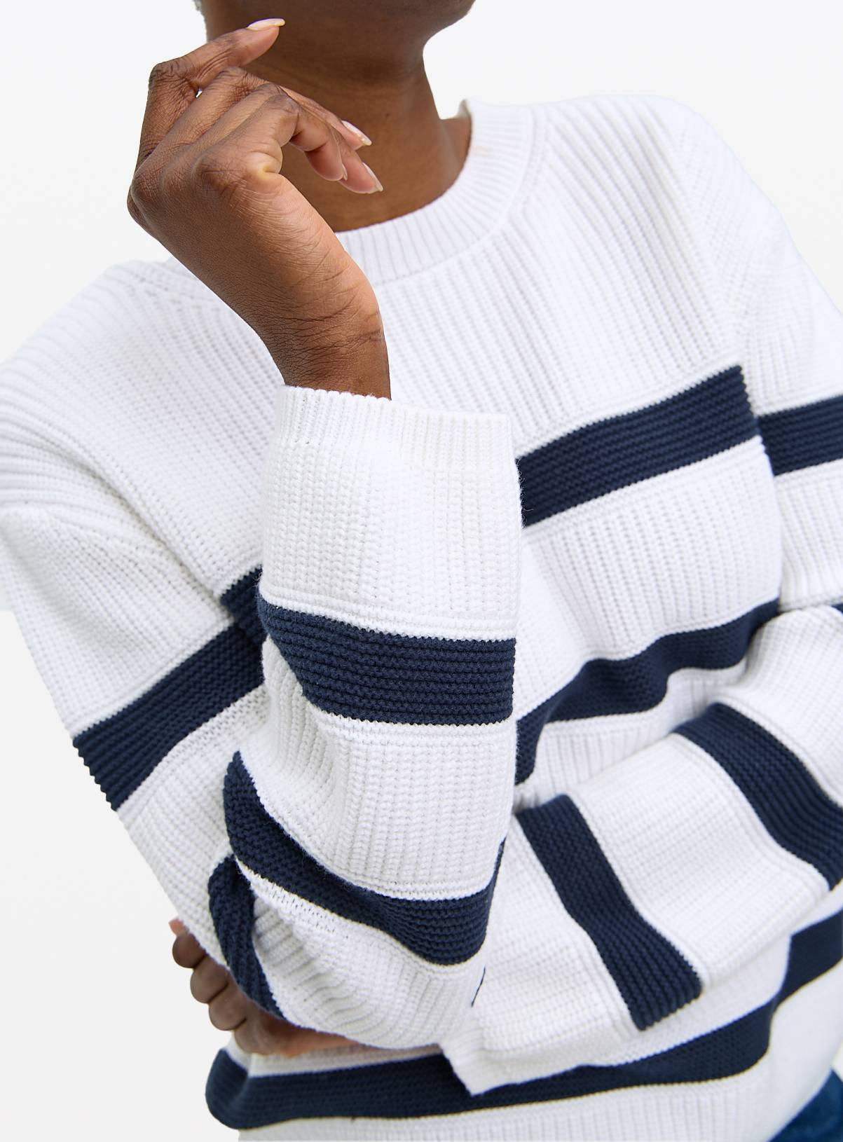 Nautical Stripe Crew Neck Cotton Jumper 18 - Image 3